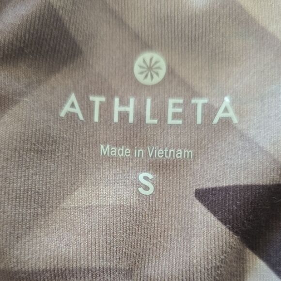 Athleta Geometric Print Leggings - Brown and Cream - Picture 2 of 4